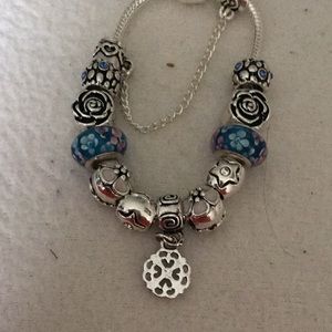 European charm necklace with terms